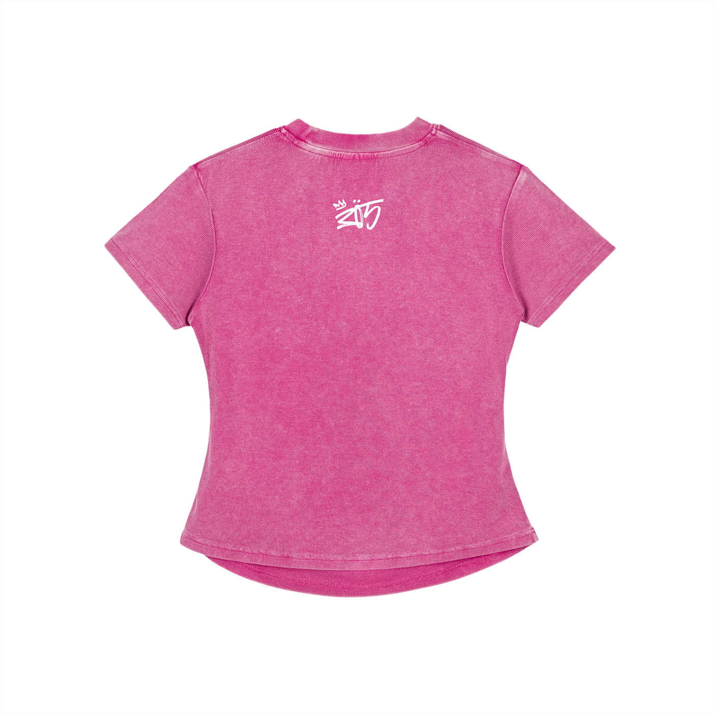 Vintage Washed Bodycon Cotton T-Shirt