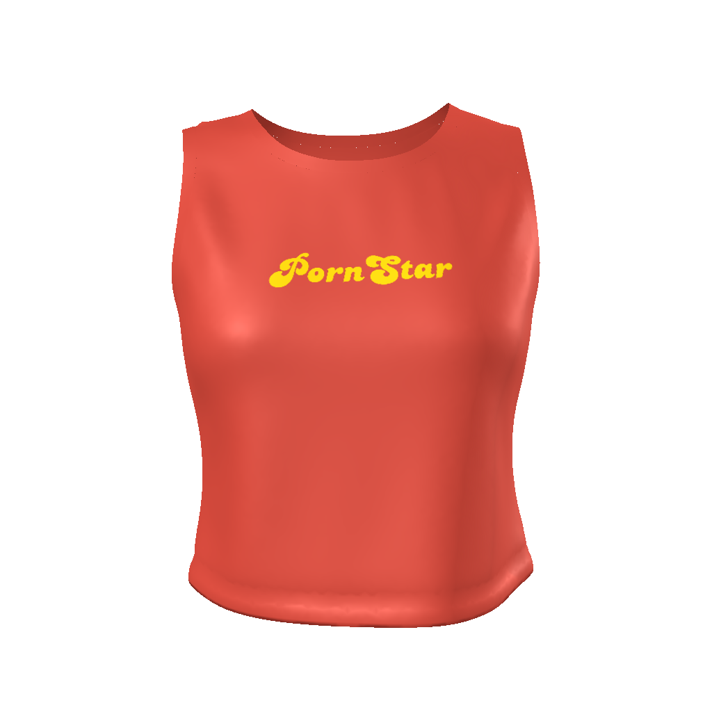 Porn Star Red Tank Top