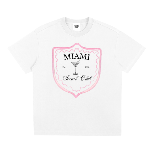Miami Social Club Pink T-Shirt