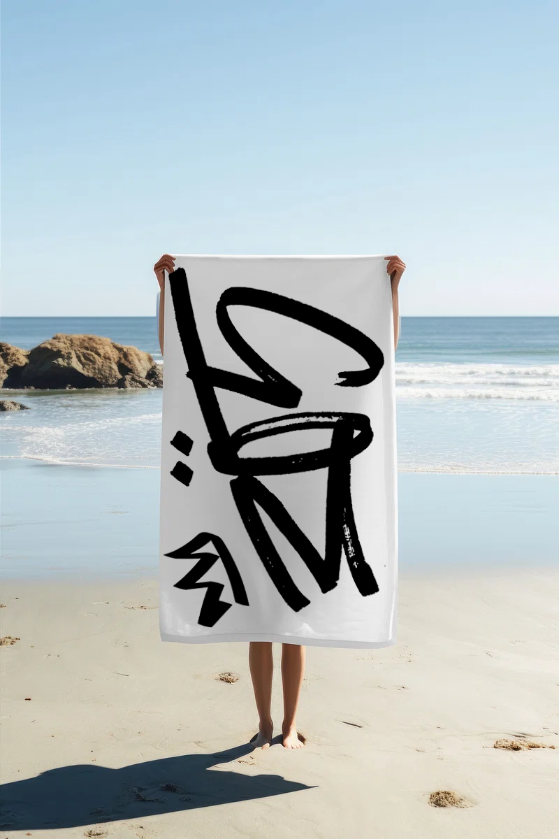 305 Classic White Beach Towel