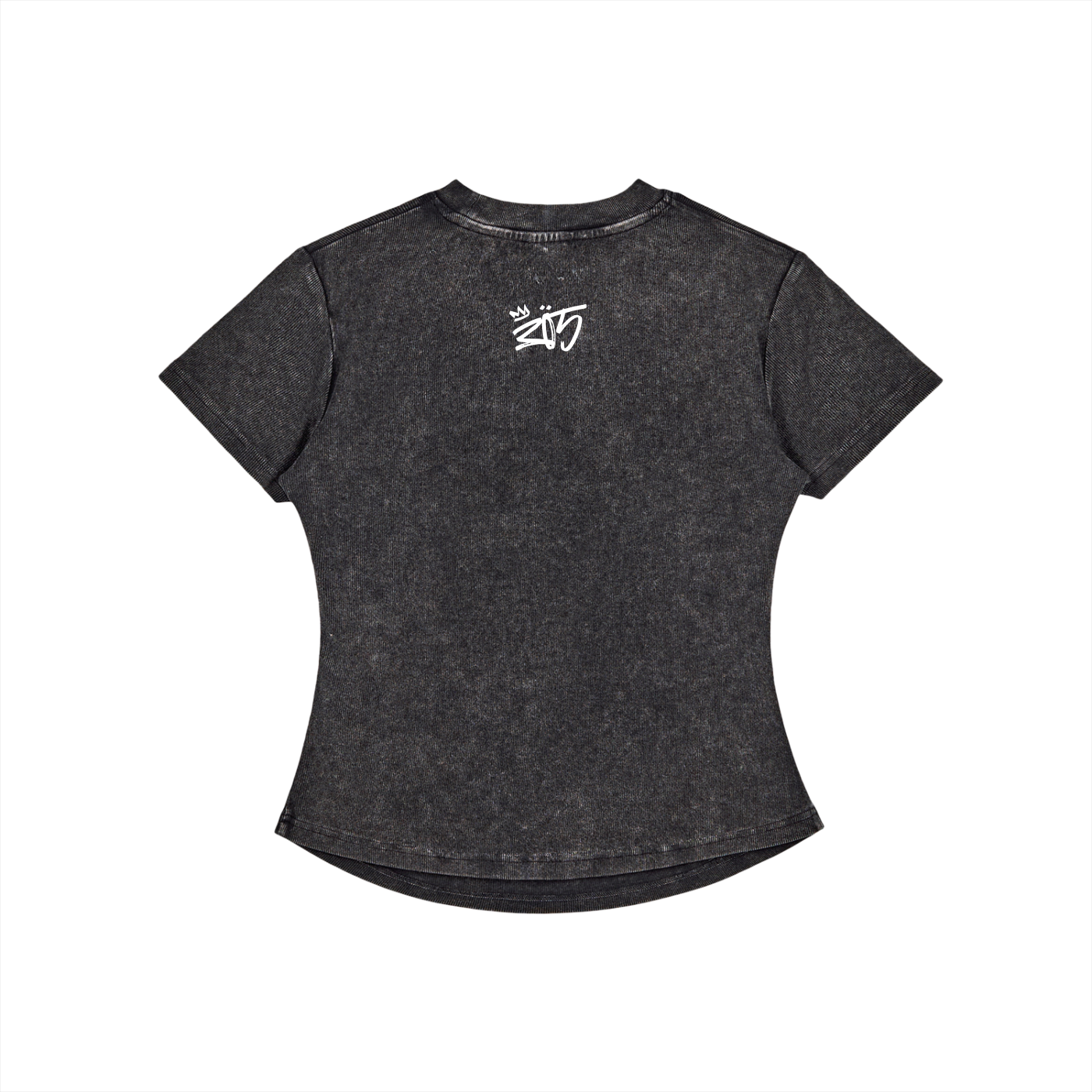 Vintage Washed Bodycon Cotton T-Shirt