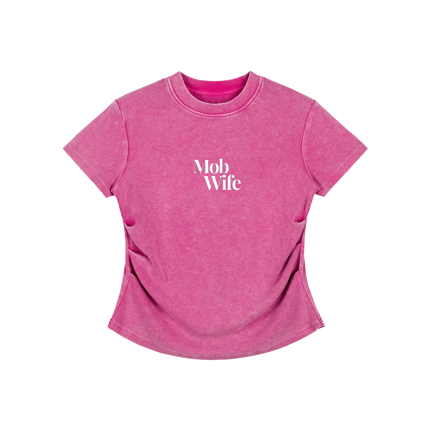 Vintage Washed Bodycon Cotton T-Shirt
