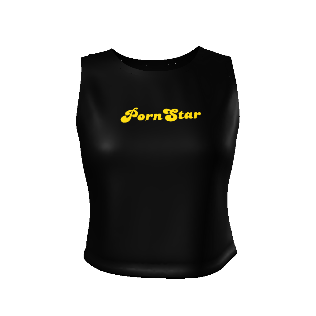 Porn Star Black Tank Top