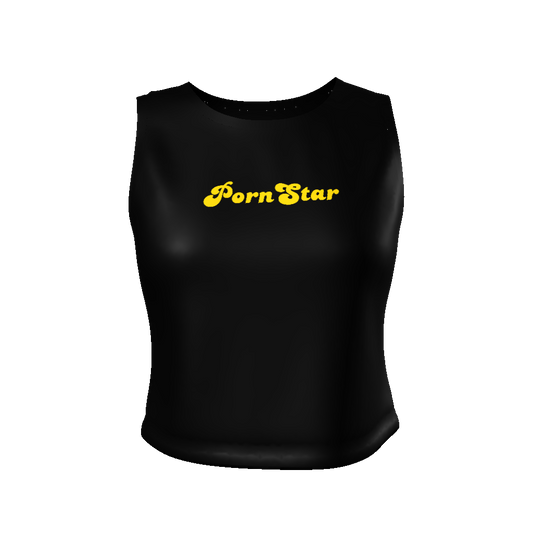 Porn Star Black Tank Top